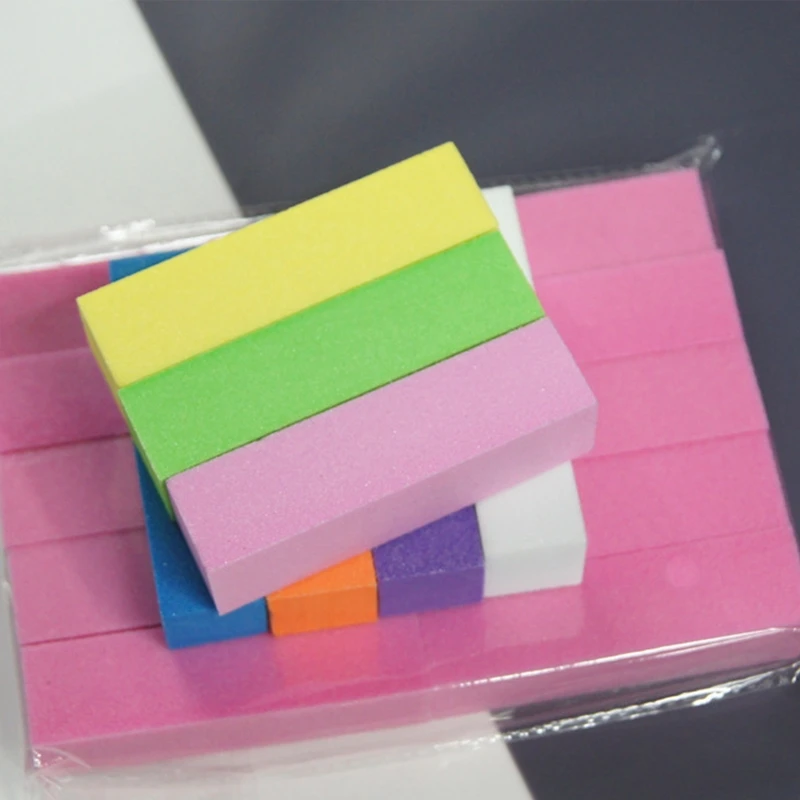 

10Pcs Candy Color Buffer Sanding Block Sponge Nail Files Polishing Manicure Tool