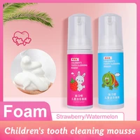 childrens mousse toothpaste fluoride free anti decayed tooth pressing foam toothpaste for whitening stain removal dental care