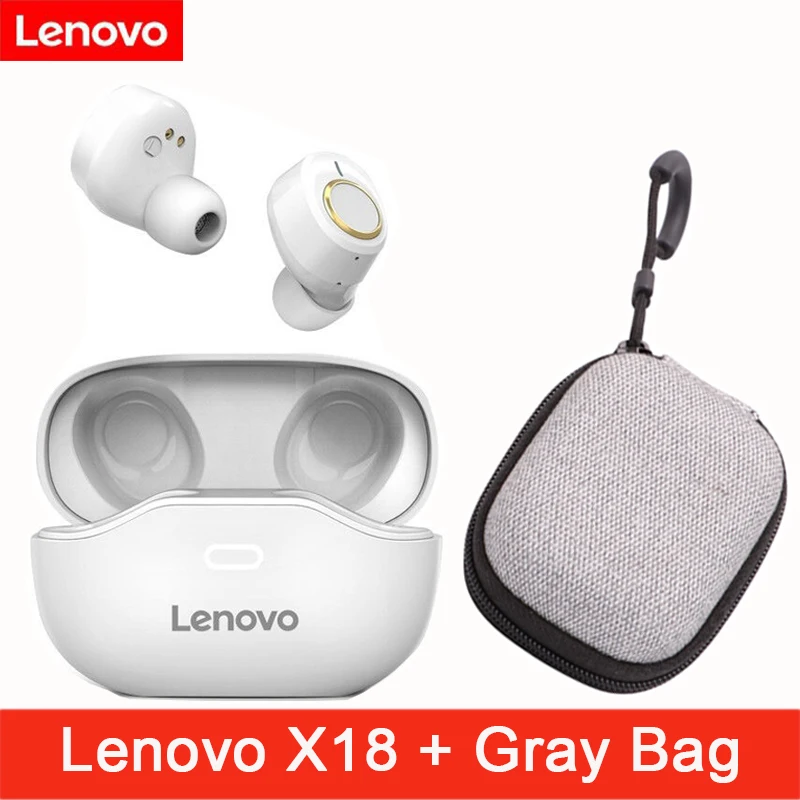 Беспроводные Bluetooth 5 0 наушники Lenovo X18 с шумоподавлением настоящая беспроводная