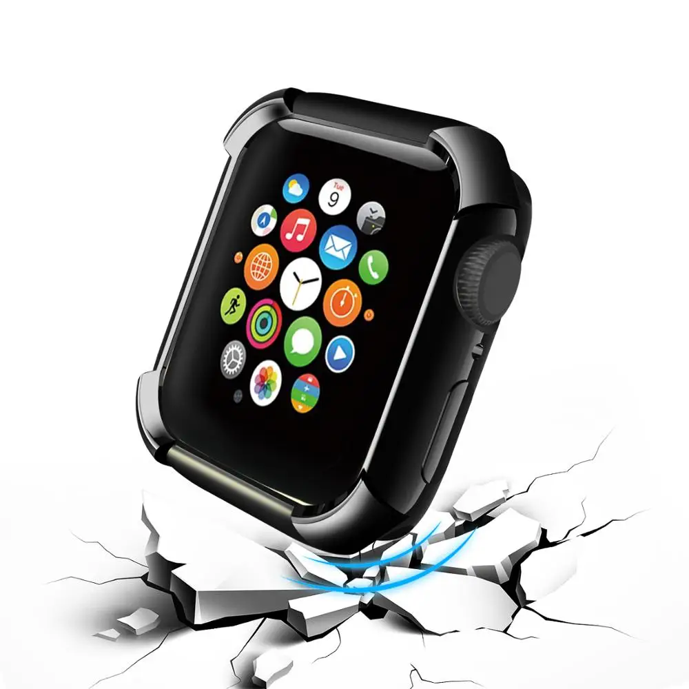 Чехол для часов Apple Watch 5/4/3/2/1 40 мм 44 чехол из ТПУ с полной защитой от падения IWatch Series