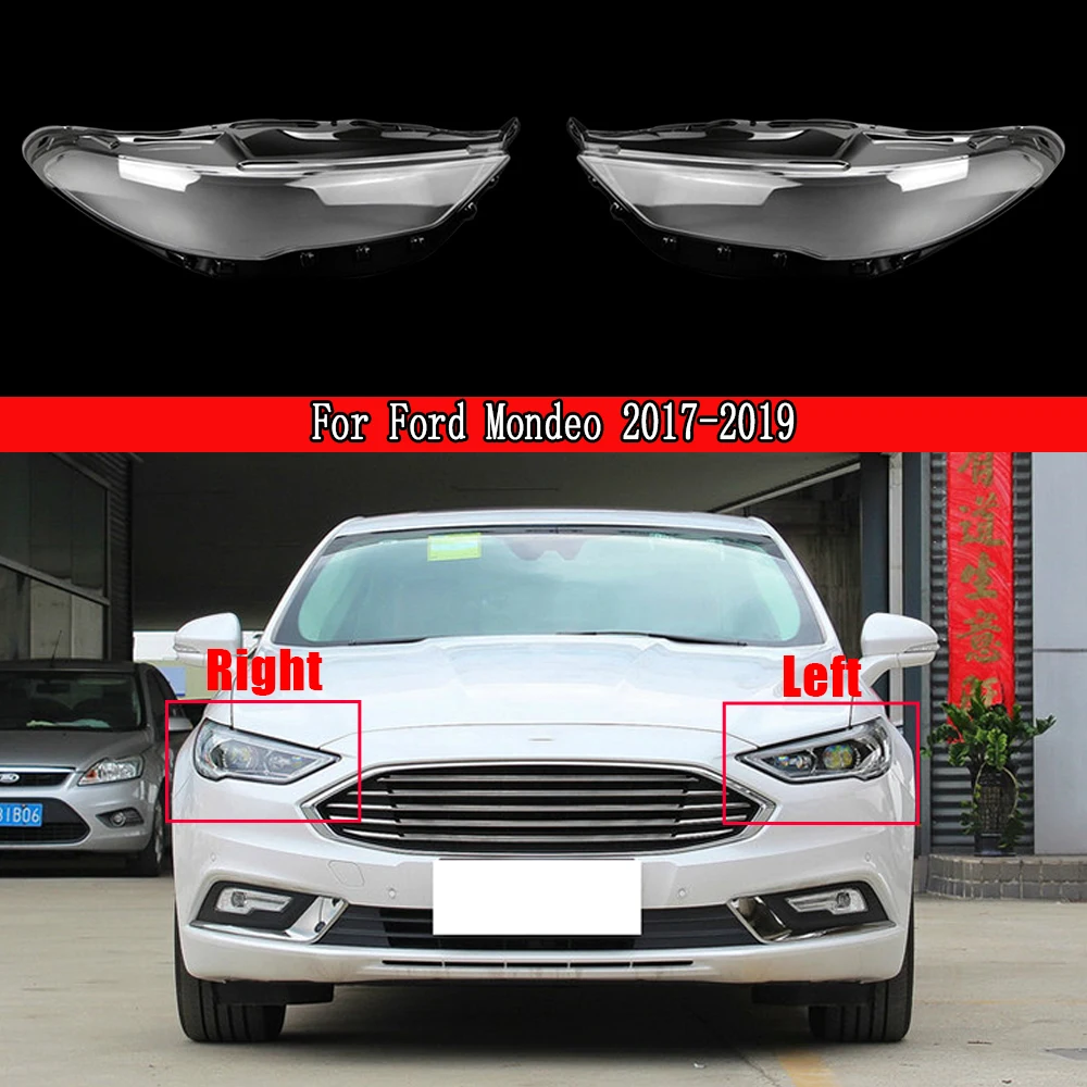Для Ford Mondeo 2017 2018 2019 2020 крышка передней фары прозрачные абажуры корпус лампы маски