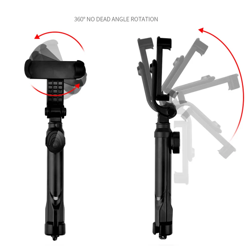 Штатив Автоспуск полюс фотографии Bluetooth дистанционный 360 градусов Горизонтально