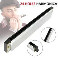 24 hole harmonica key c tremolo harmonica harp mouth organ musical instruments toys for children hobby training gifts with box