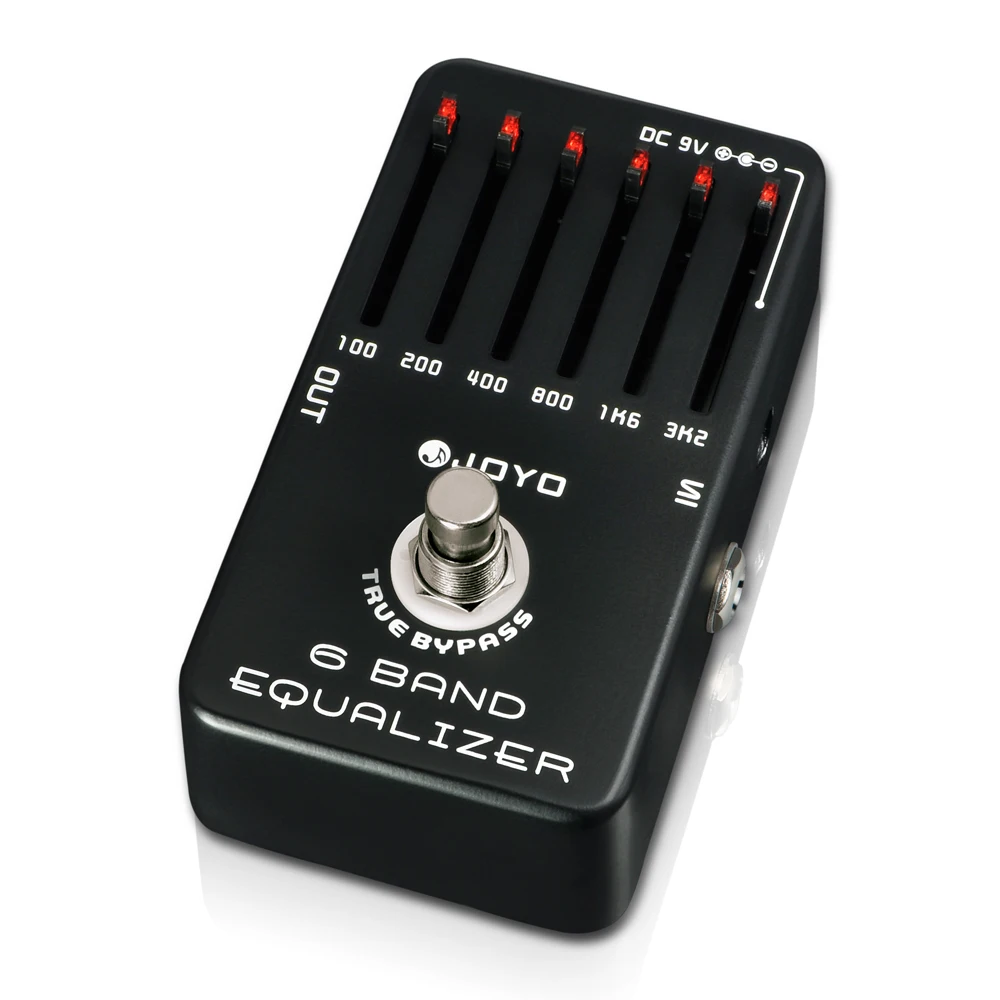 joyo jf 11 6 band equalizer pedal wirkung true bypass elektrische gitarre pedal wirkung metall pedal gitarre teile und zubehör free global shippi