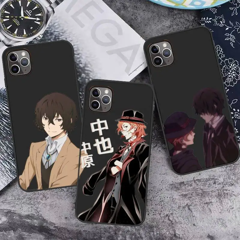 

Anime Bungou Stray Dogs Phone Case for iPhone 13 7 8 11 12 Pro X XS XR Samsung A S 6 7 9 10 51 70 mobile bags IPhone case