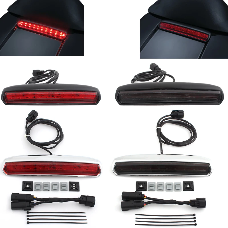 

Светодиодный декоративный светильник для езды на мотоцикле, путешествие, светосветильник Крышка для Harley Electra Glide Low CVO Road Glide Limited Tri Glide