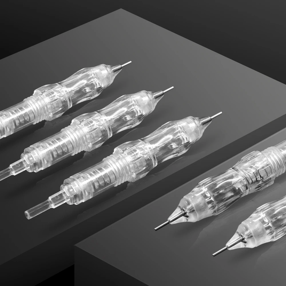 10 шт. картридж иглы 1rl0.16 мм стерильные для перманентного макияжа бровей губ
