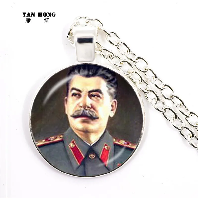 Новая классическая советский hero Сталин стеклянный купол кулон ожерелье CCCP