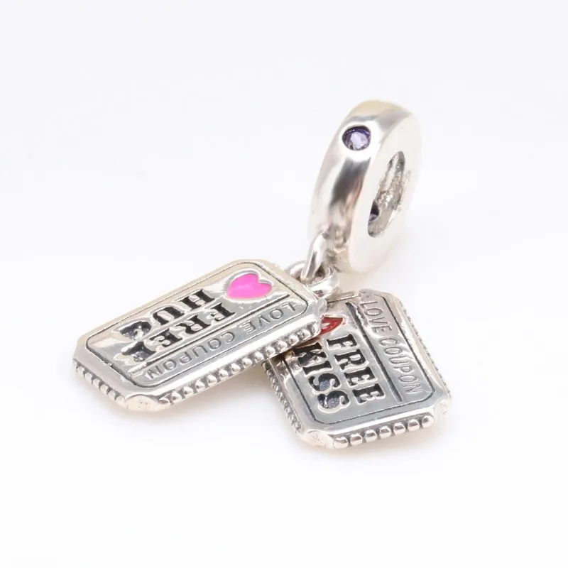

Original 925 Sterling Silver Charm New Love Coupons Fashion Pendant Fit Pandora Women Bracelet & Necklace Diy Jewelry