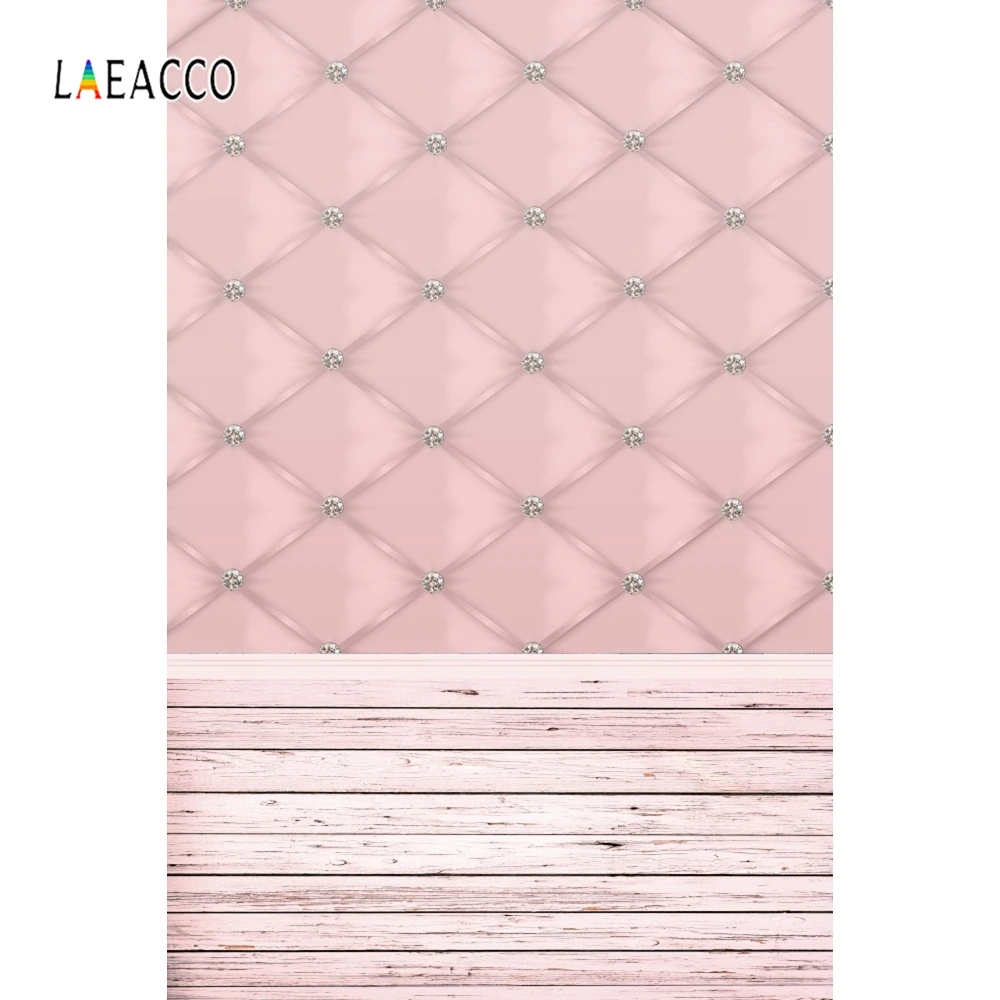 Laeacco розовый бриллиант мягкий Декор деревянный пол ребенка фотофон фотографии