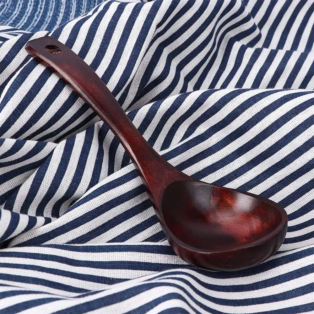 Деревянные суповые ложки с длинной ручкой Бамбуковая кухонная утварь