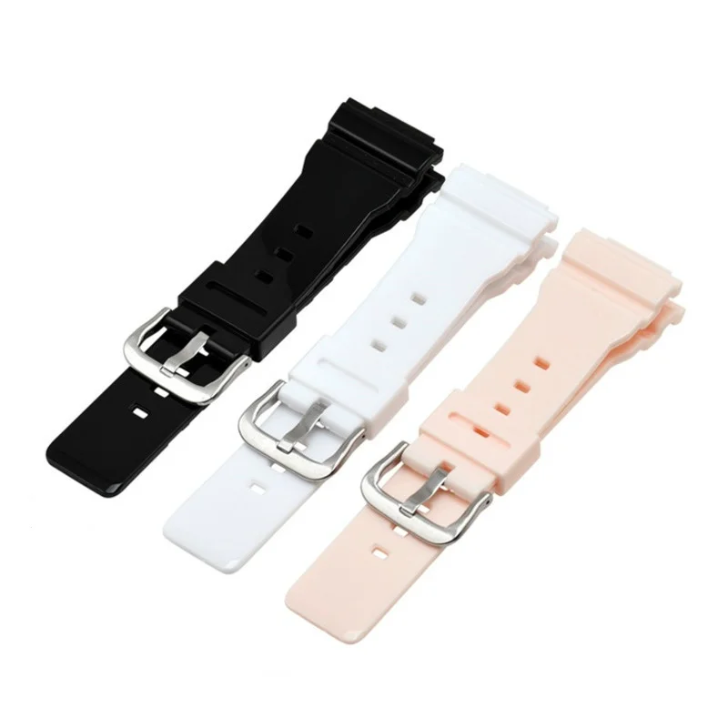 

Replacement Watch Band For Casio G-Shock GMA-S110/S120 DW-5600 DW-6900 GW-M5610 16mm Premium Silicone Rubber Elastic Wrist Strap