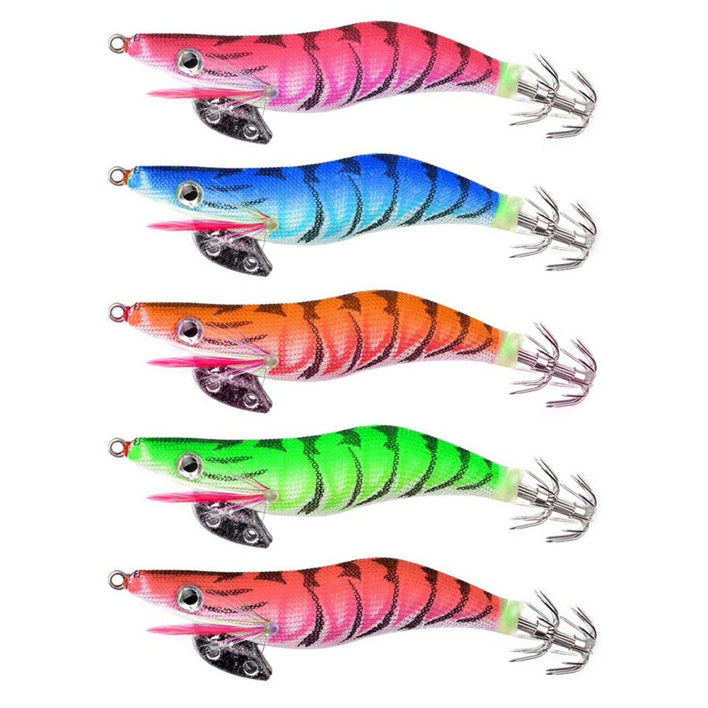 5 шт. 13 г/11 см светящийся Мормышка для кальмара рыболовная приманка деревянные