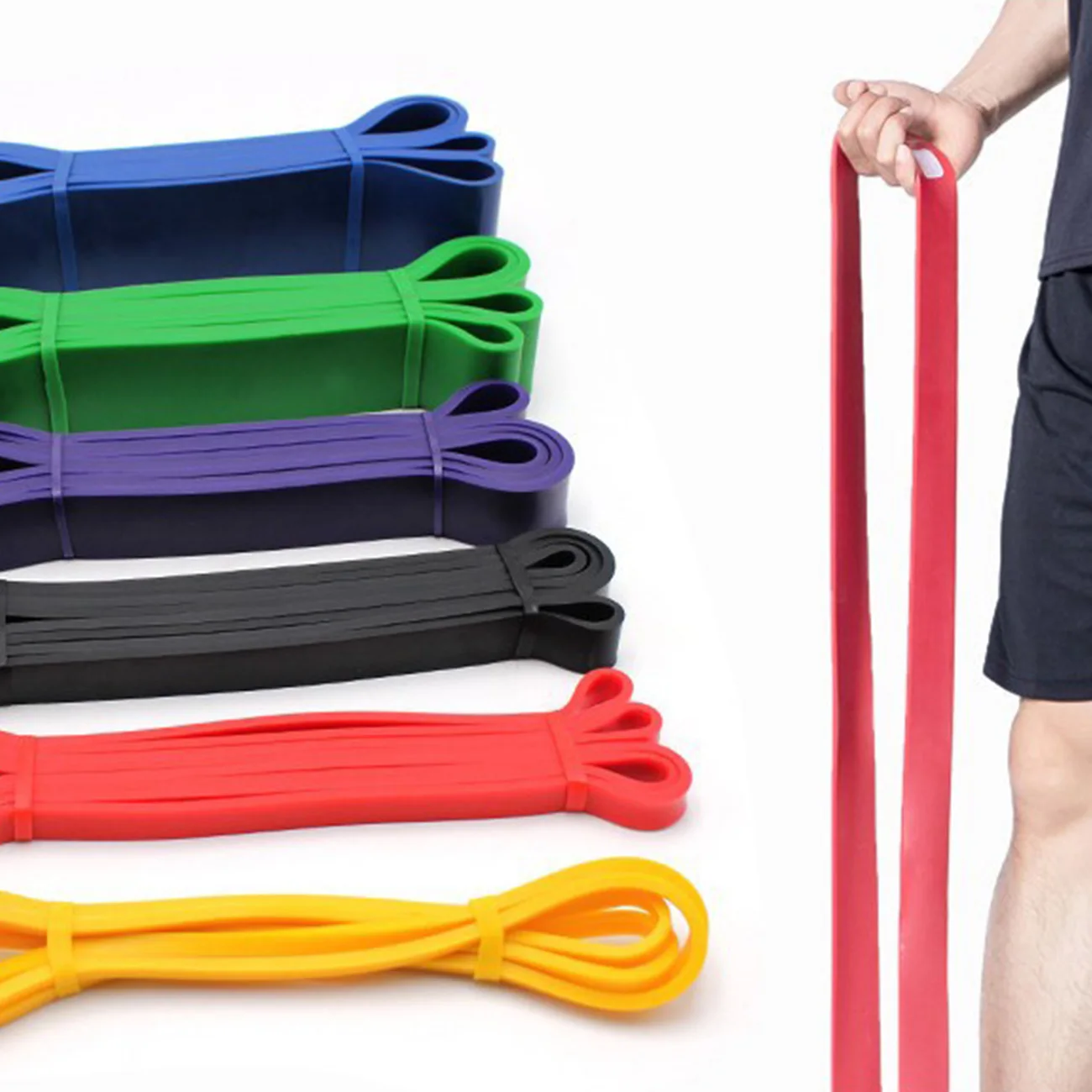 

Unisex 208cm Pull Up Elastic Band Natural Latex Resistance Bands Gym Fitness Expander Strengthen Trainning Power