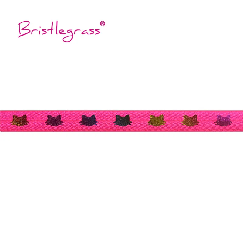 100 ярдов в рулоне 5/8 дюйма 15 мм радужная Золотая фольга форме кота | Дом и сад