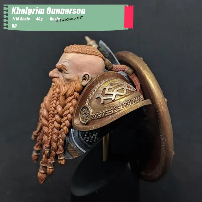 RD масштаб 1/10 Смола Бюст модели игрушки гномы халгрим ганнарсон DIY сборка