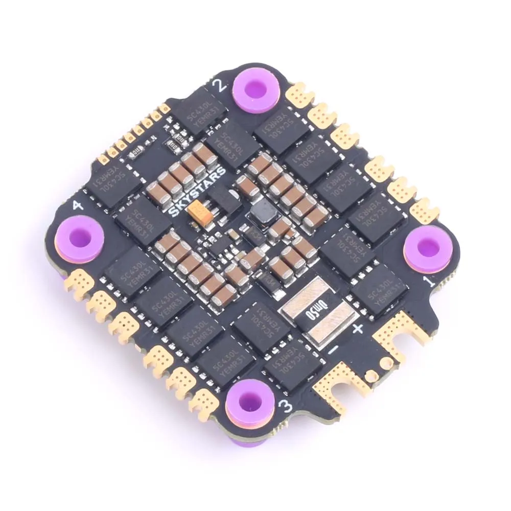 Skystars-Dron de carreras teledirigido con visi&oacute;n en primera persona, con soporte de control remoto DShot1200 cuadric&oacute;ptero/600 multitiro para Dron de carreras, modelo BL32-45A, 55A, 60A, 4 en 1, 3-6S, ESC, BLheli32, Dshot1200-3