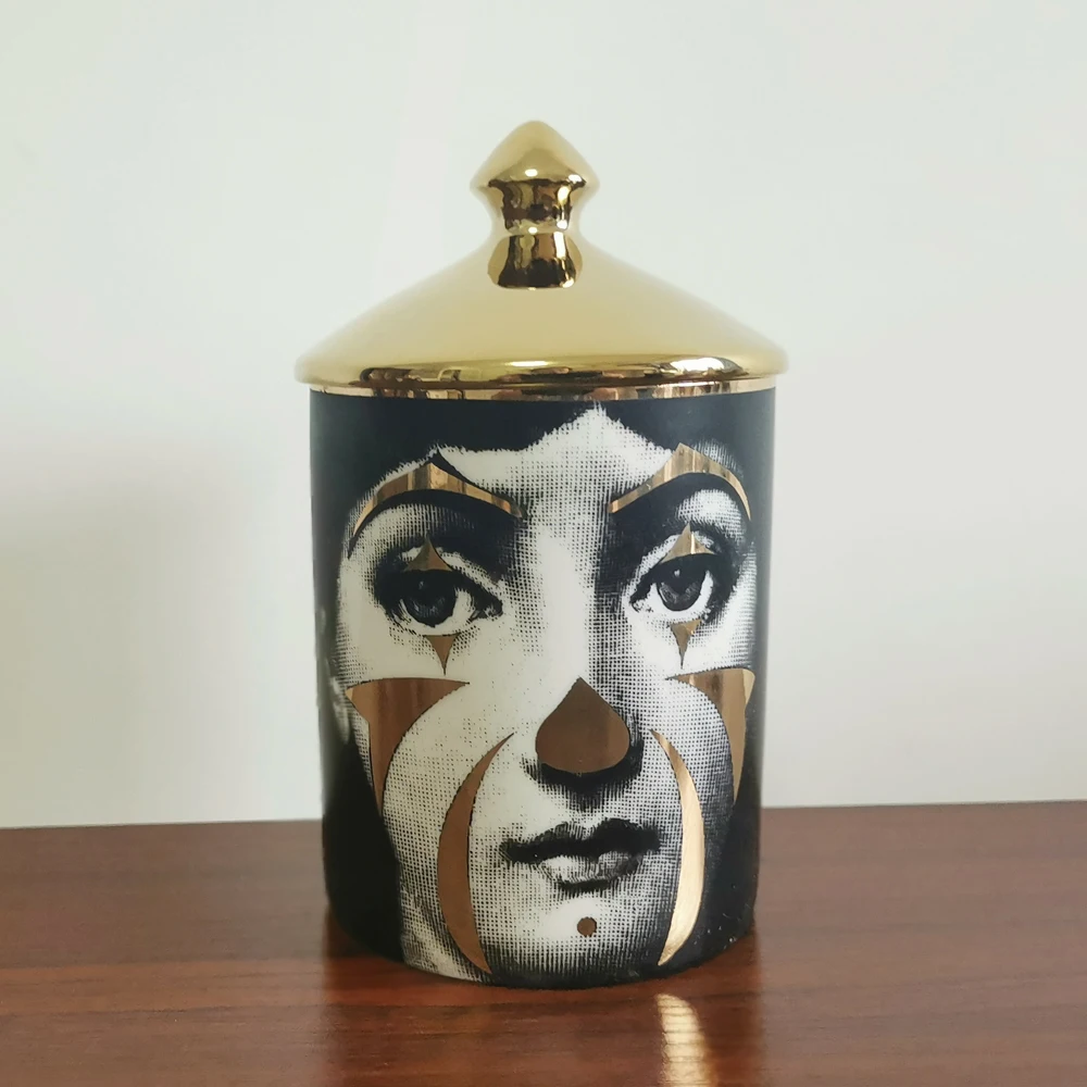 13 Fornasetti тарелка для хранения ювелирных изделий посуда с узорами прямоугольный поднос подсвечник банка канделябры украшение дома - Цвет: 13