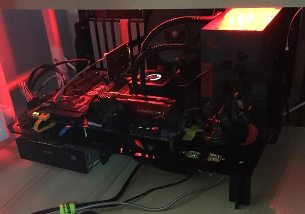 Стенд для тестирования ПК с открытой рамой материнской платы ATX MATX акриловый
