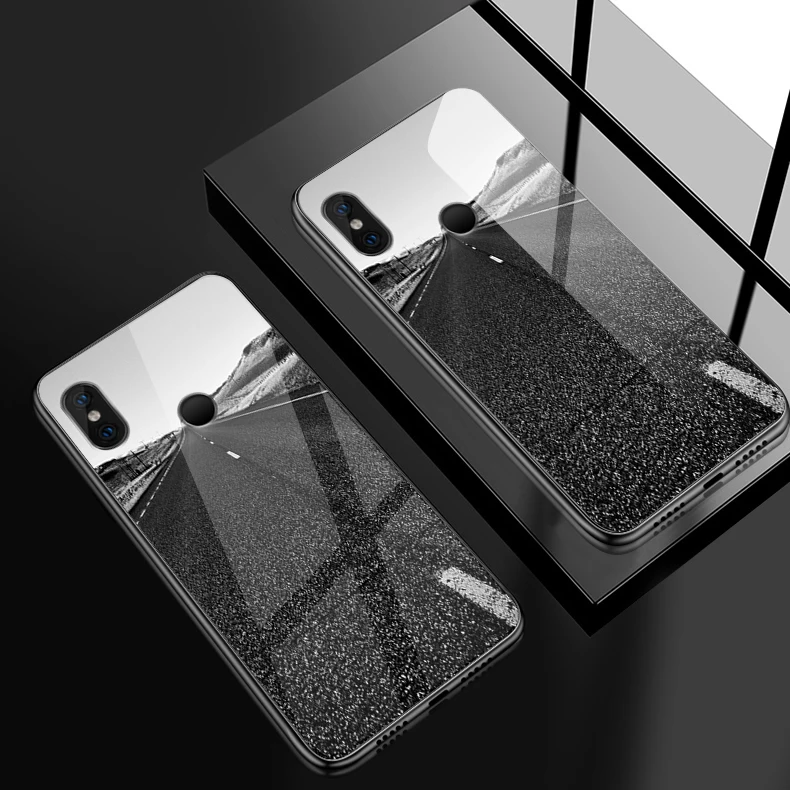 W281 Закаленное стекло чехол для Xiaomi 6X5X8 9 SE A1 A2 Lite TPU чехол для телефона Redmi Note 4x 5A 6 7 Pro Prime противоударный жесткий чехол - Цвет: W281