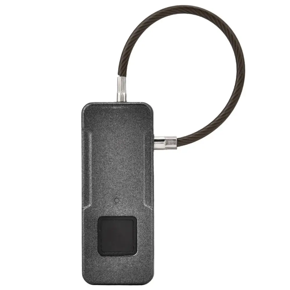 Мини-замок Fipilock, Bluetooth, отпечаток пальца, Умный Замок для дома, багажа, общежития, складской двери, водонепроницаемый, супер электронный замок - Цвет: Black