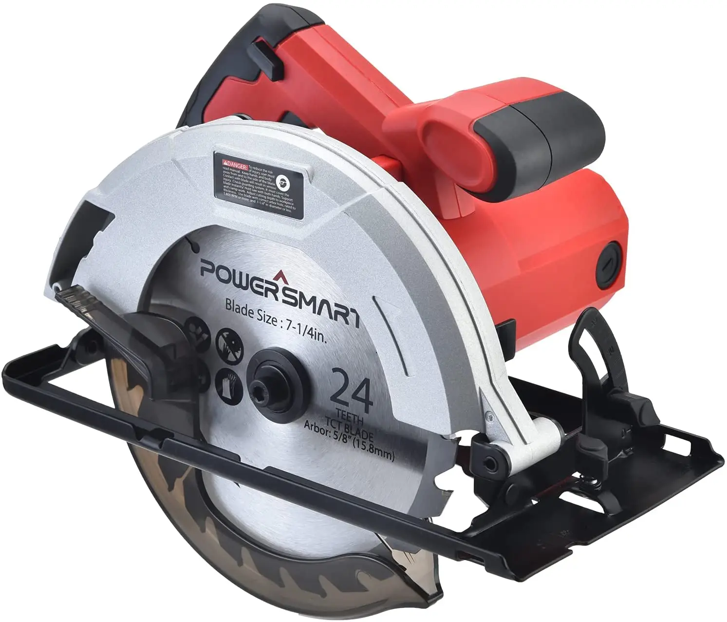 

PowerSmart Circular Saw 14Amp 5800RPM Electric Saw with 7-1/4 Inch Blade PS4015 Metal wall plate