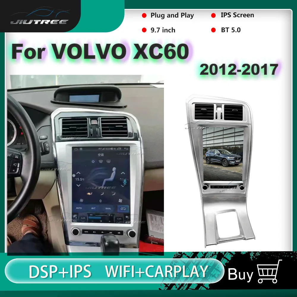 

128G 9.7 Inch 2 Din Android Car Radio For Volvo XC60 2012 2013-2017 Car Multimedia Player Auto Stereo Receiver GPS Navigation