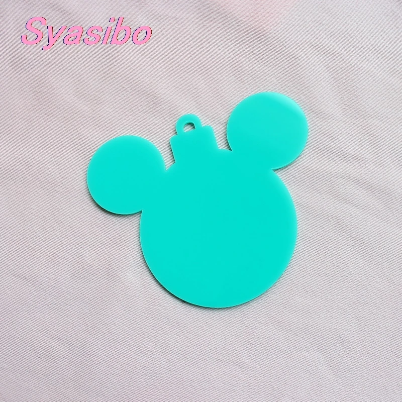 101 мм Акриловая Рождественская мышь рождественские украшения монограмма дерево