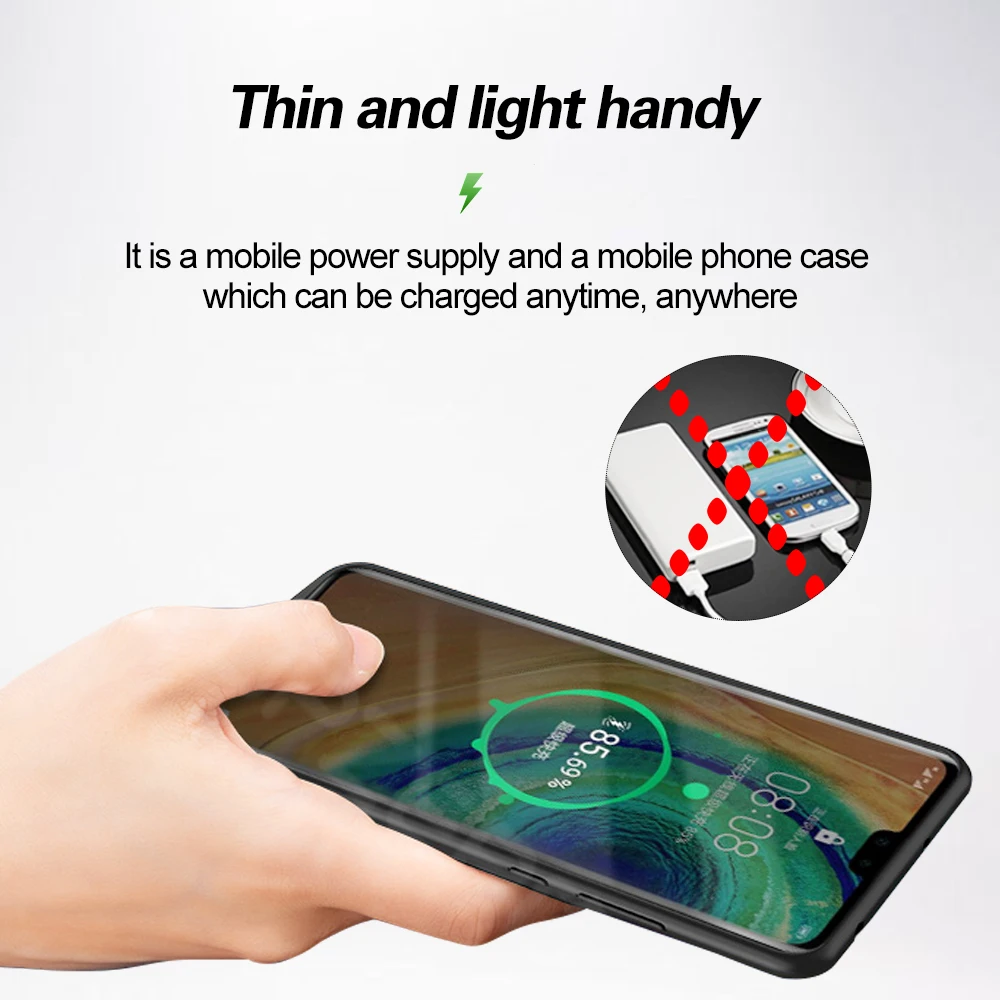 4700mAh Battery Charger Case Wireless Phone Back Cover Cases for Huawei Mate 20 Pro Nova 3i 4e Honor 8 8X 9X 10 | Мобильные телефоны