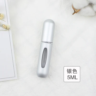 Серебристый 5ML Cosmetic Storage Perfume Bottle Scent Pump Spray Case Cosmetic Containers With Atomizer Travel Cosmetic Storage Accessories - Цвет: Серебристый