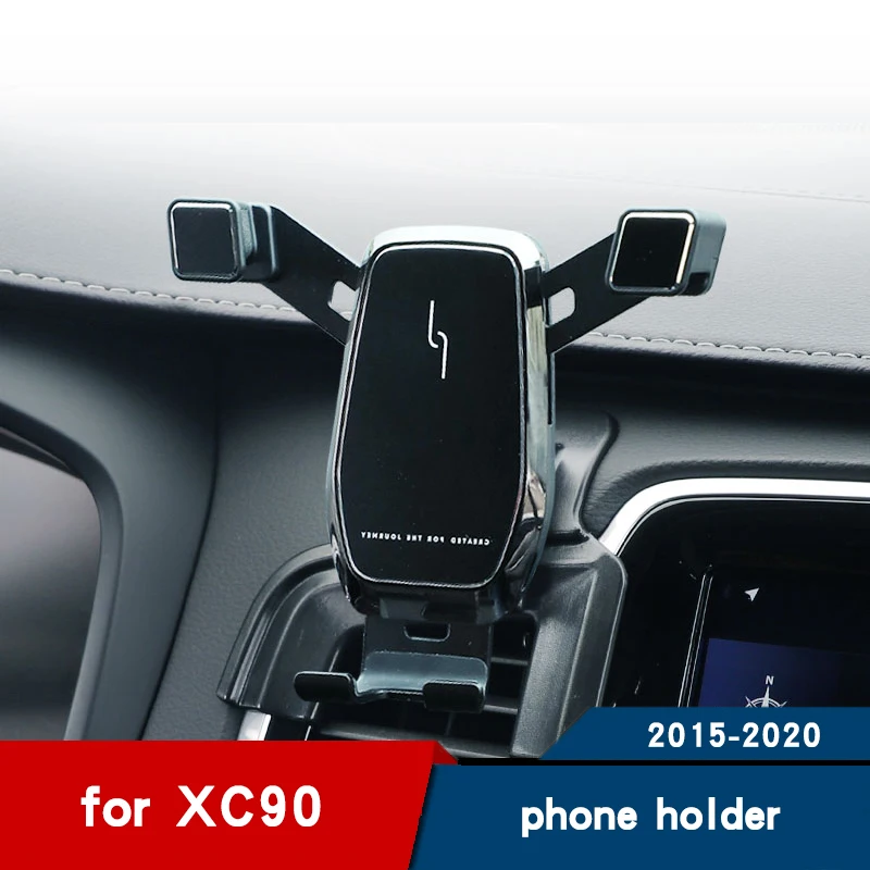 Car phone holder for volvo xc90 accessories Interior air vent Mobile phone stand Navigation bracket 2015 2016 2017  2018 2019