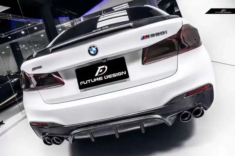 FD Style спойлер для переднего бампера из углеродного волокна BMW 5 серии G30 G38 2018 2019