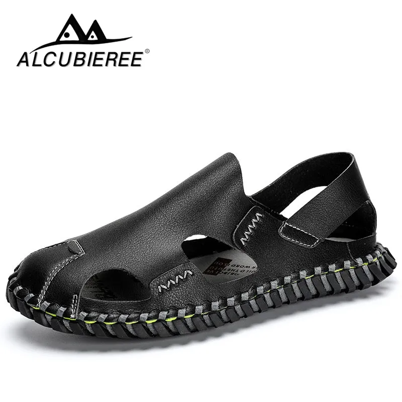 

ALCUBIEREE Summer Men Breathable Sneakers Sandal Casual Lace-up Casual Shoes Outdoor High Quality Sandals Walking Footwear