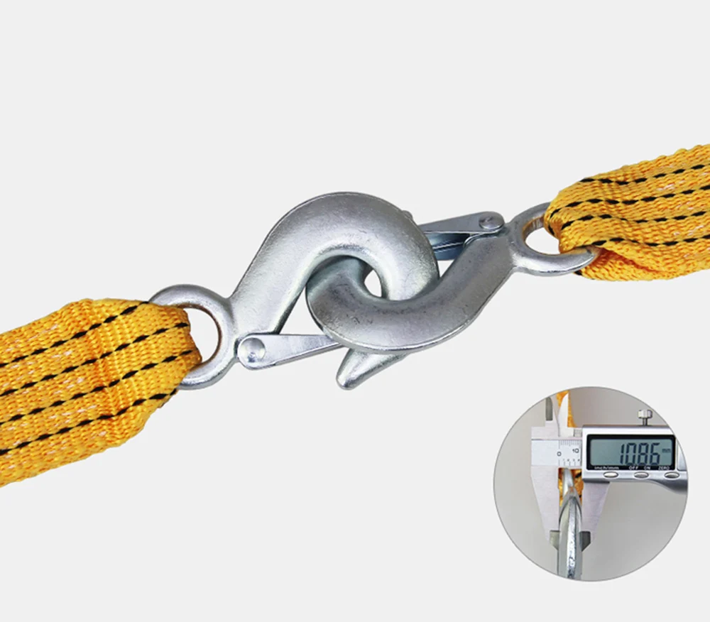 3 тонны 4 м автомобильный буксировочный трос с крючками для автомобиля экстренных