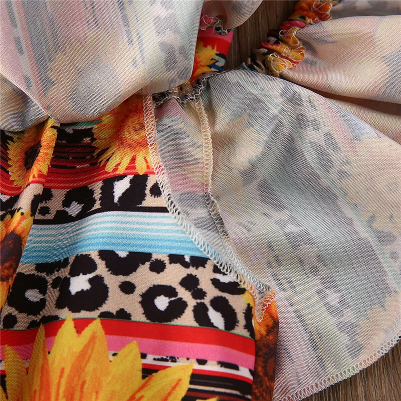 

Cotton Baby Girl Clothes Sunflower Lace Rompers Summer New Straps Ruffle Playsuit Kids Casual Romper Jumpsuit For Toddler 1-5T