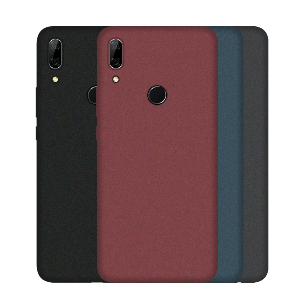 Чехол LECAYEE huawei P Smart Z для зрелых простой матовый силиконовый мягкий чехол телефона