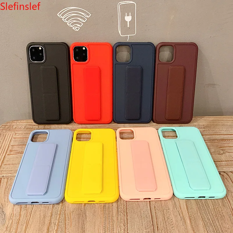 Чехол из ТПУ с ремешком на запястье для iphone 12 mini 11 Pro Max SE X XS XR 6 6S 7 8 plus матовый чехол