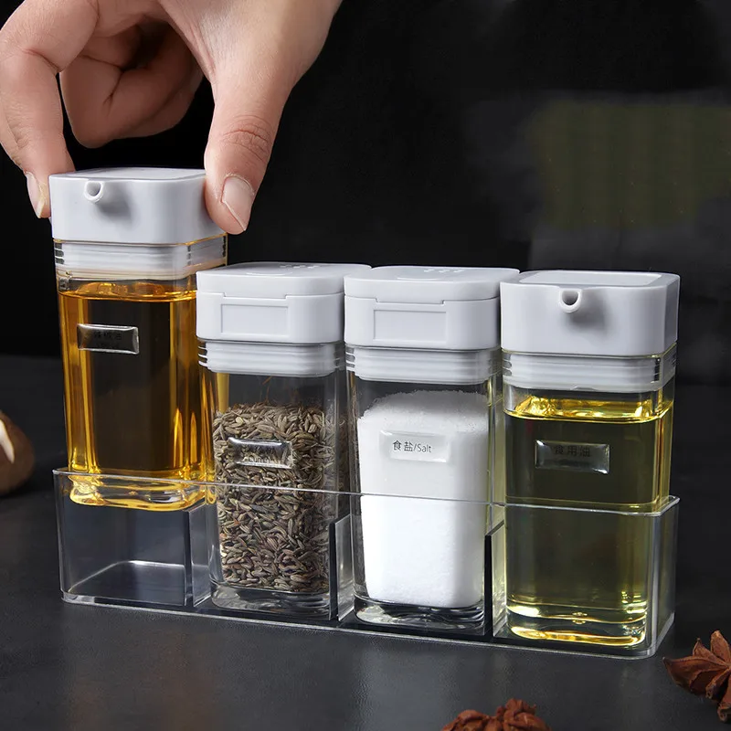 Органайзер для трав и фотографий стеклянная Герметичная Бутылка масла шейкер