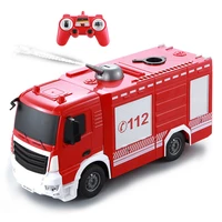 2020 126 scale 2 4g radio control construction car rc water jet fire truck vehicles toys kids gift educational children cars