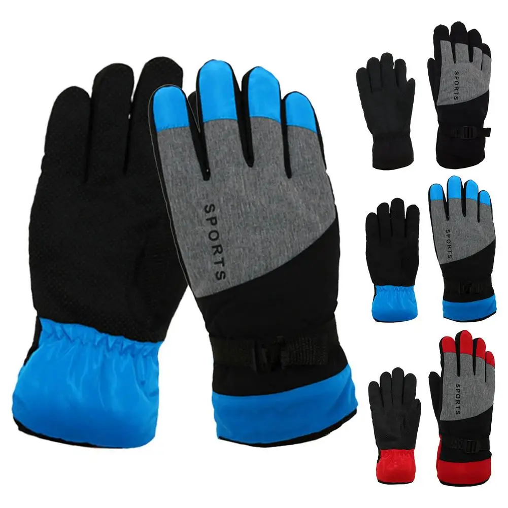 

Unisex Ski Gloves 26.5cm Snowmobile Snowboard Gloves Windproof Motorcycle Riding Fuul Finger Glove Mittens Winter Snow Gloves
