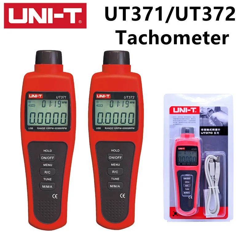 

Φ Тахометр UT371 UT372, измерение скорости вращения вала или диска (вкл/выкл), лазерная указка об/мин/счёт и время, двойной дисплей
