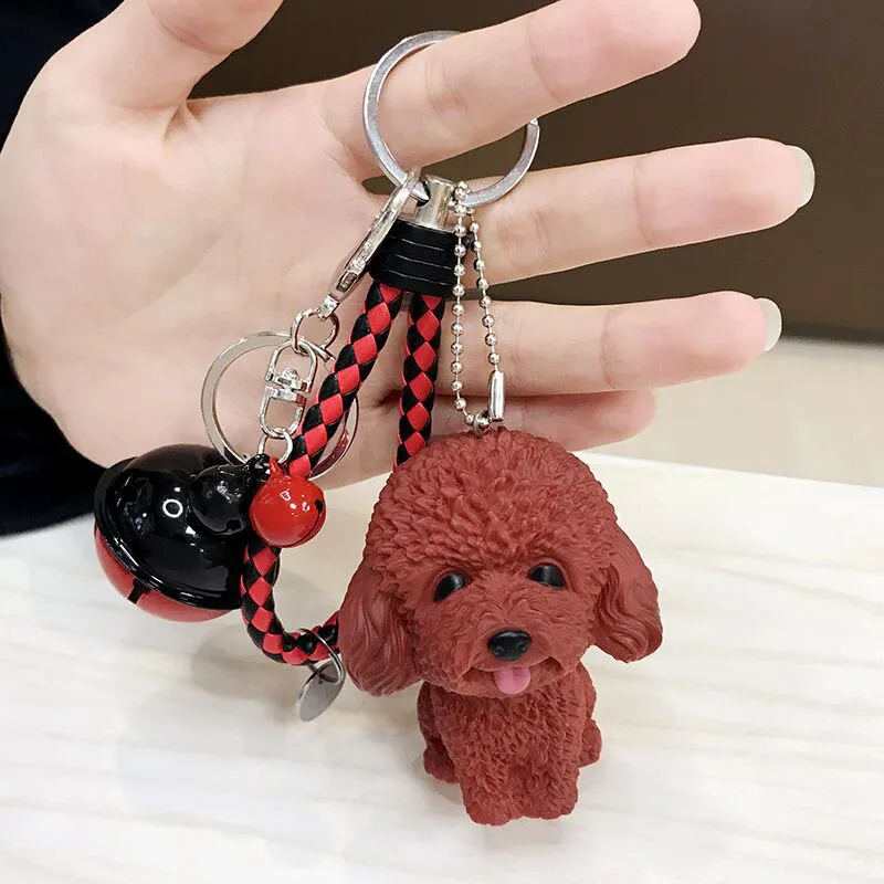 Новая кукла брелок для ключей милая плюшевая собака подвеска ордена женская