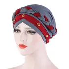 Повязка на голову для мусульманских женщин двухцветная хлопковая оплетка тюрбан капот Шапочки под хиджаб внутренние хиджабы femme musulman арабские запахом turbantes