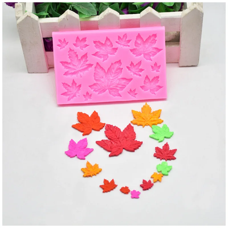 Силиконовая форма в виде кленового листа инструмент для выпечки торта шоколада |