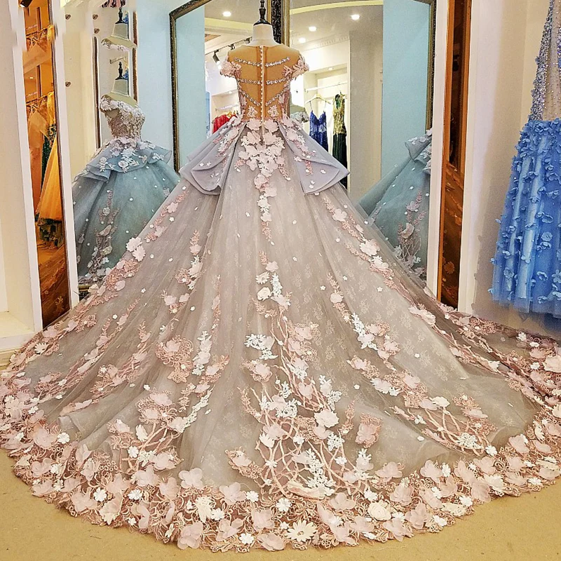 LS88349 вечернее платье длинные платья для свадебных платьев с короткими рукавами