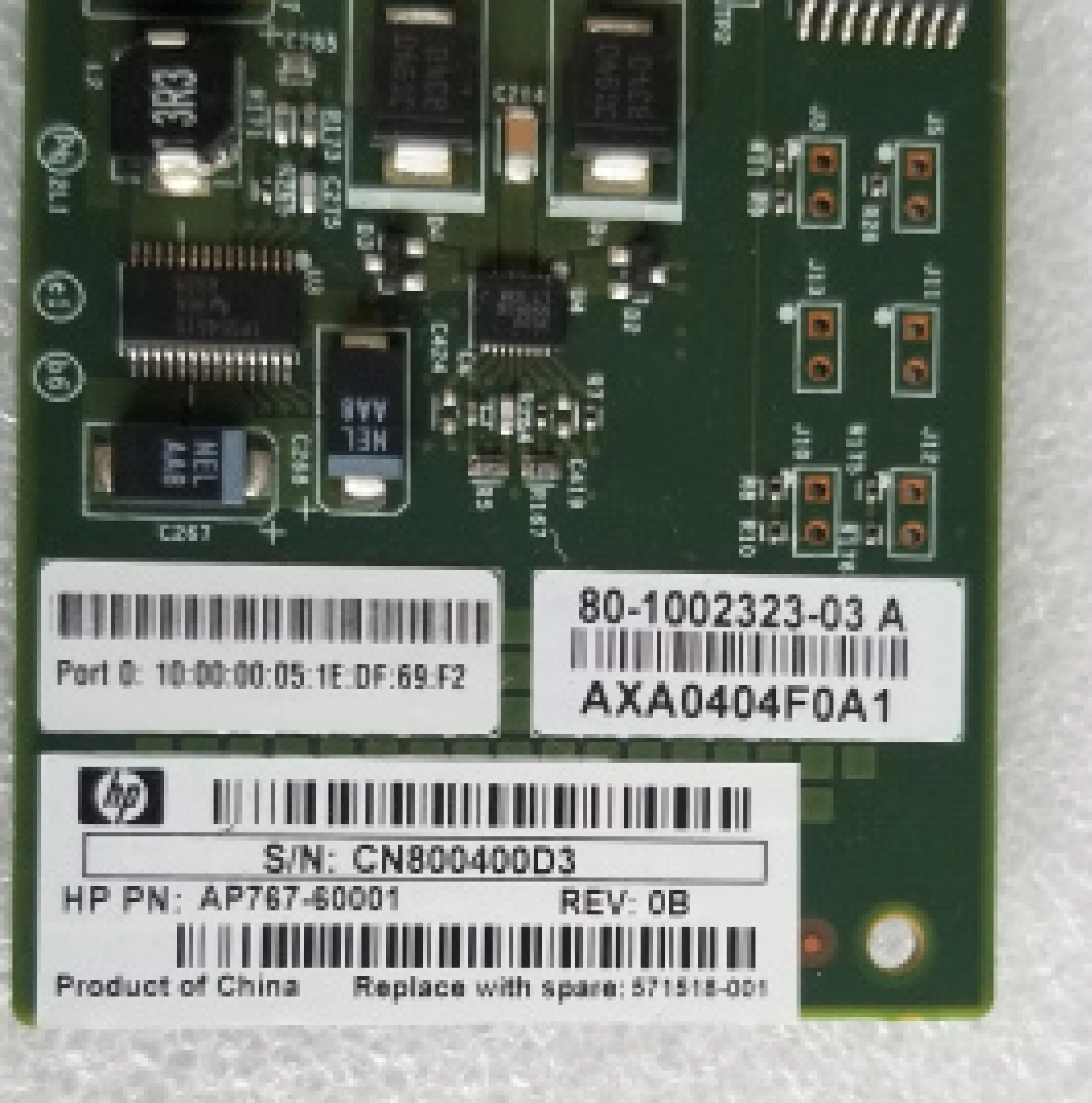 AP767-60001 AP767A 571518-001 41B PCIe 4Gb Fibre Channel Однопортовый адаптер для основной шины |