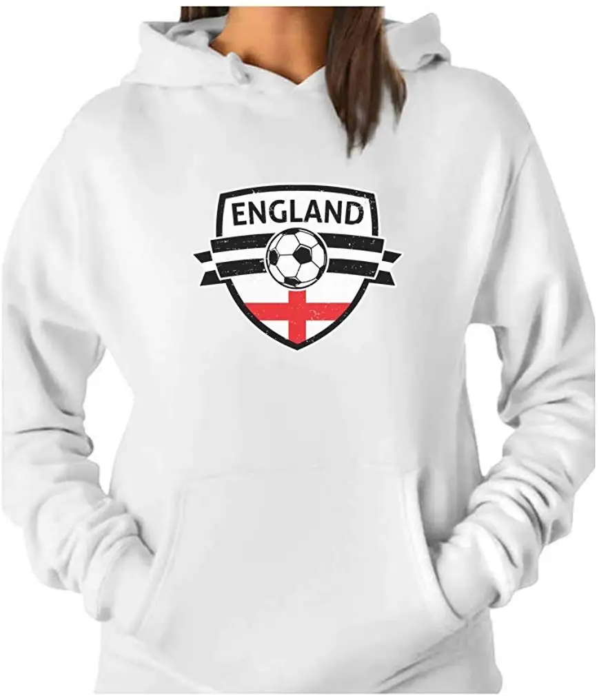 Tstars Англия футбол/футбольная команда фанатов Женская толстовка с капюшоном| |