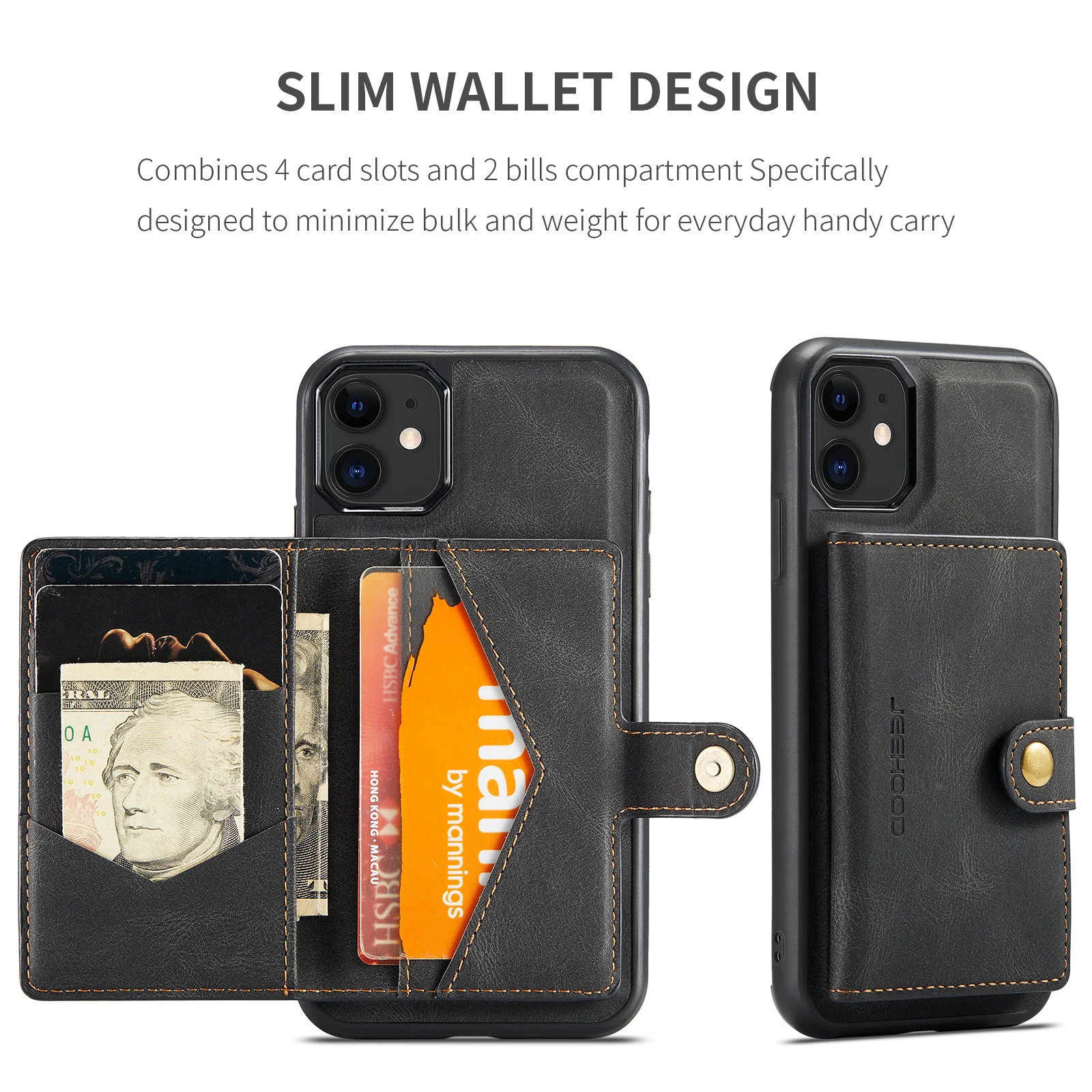 

Кожаный чехол-бумажник для Iphone 12 Pro Max Mini 11 Xs Xr X SE 2020 7 8 Plus