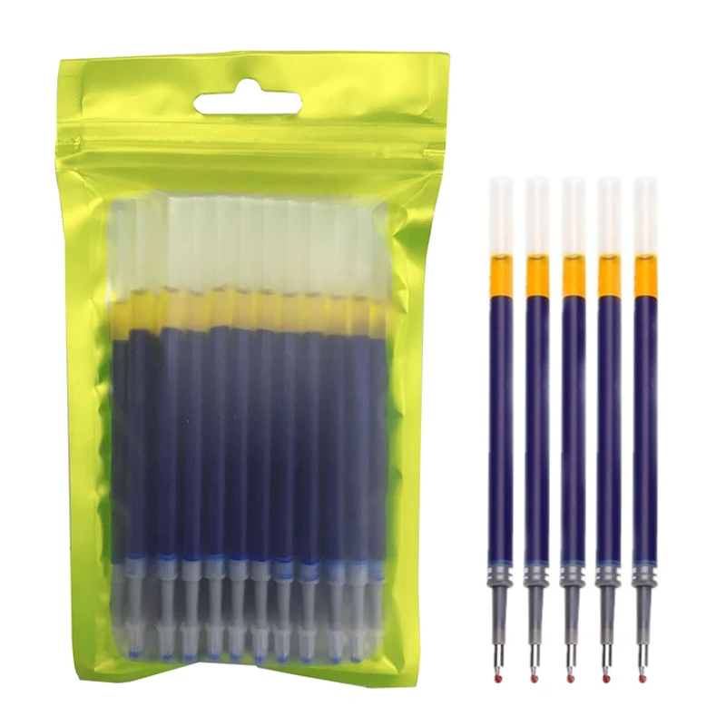 

50Pcs/Lot Ballpoint Press Gel Pen Refill Rod Signature Pen Refills Large-capacity Pens for School office supplies Writing Tool