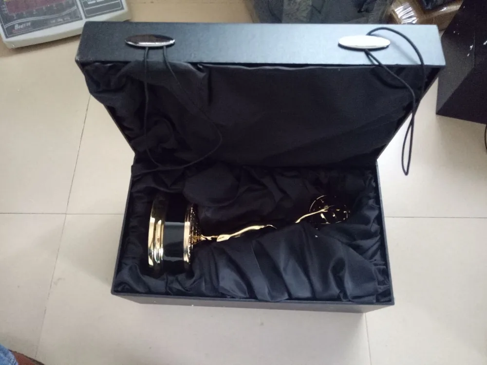 

Full Size 39CM/28cm Replica Emmy Metal trophy TV Movie Music Trophy Souvenirs Award Free Engraving